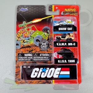 Jada Nano Hollywood Rides - GI Joe 3-Pack | Snow Cat, V.A.M.P. MK-II, HISS Tank - Picture 1 of 9