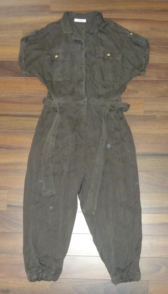 ★ Jumpsuit ★ Einteiler ★ Overall ★ ALBA MODA ★ L ★ olivgrün ★ sehr gut - Bild 1 von 1