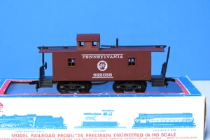 MODEL POWER 9141 HO SCALE PENSYLVANIA WOOD CABOOSE 982086 BOXED L-1786 - Picture 1 of 8
