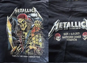 CAMISA METALLICA GRANDE TAMPA BAY BUCS FLORIDA 6/8/2025 72 TEMPORADAS RAYMOND JAMES - Imagen 1 de 6