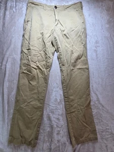 Abercrombie & Fitch Slim Taper Stretch Men's Size 34x31 Pants Khaki - Picture 1 of 10