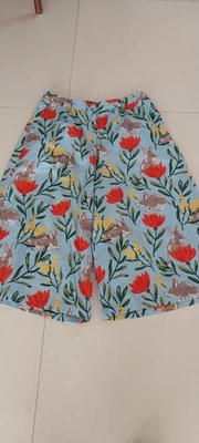 Princess Highway linen blend printed crop wide leg pants size 14 - image 1 of 4