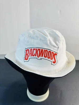 Backwoods 双面水桶帽白色和黑色均码适合所有 — 第 1/4 张图片