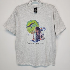 Once Upon a Time in 1961 Eichhörnchen Lady T-Shirt Gr. L grau Rundhals Ätherische Kunst - Bild 1 von 6