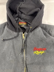 Vintage Snap On Tools Canvas Jacket Carhartt Style Heavy Duty Hooded Coat Large - Picture 1 of 7