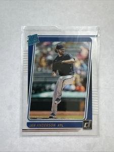 2021 Panini Chronicles - Clearly Donruss Rated Rookies Ian Anderson #25 (RC) - Bild 1 von 2
