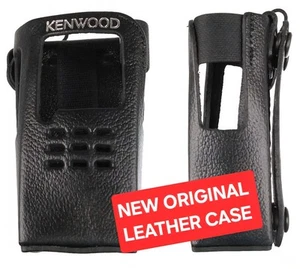 Kenwood KLH148K Skórzane etui KLH-148K TK-5220 TK-5320 NX-200 OEM Nowe Bez DTMF - Zdjęcie 1 z 2