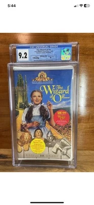 The Wizard of Oz (1996 VHS) – Factory Sealed – CGC 9.2 / A+ – MGM Clamshell - Image 1 of 4