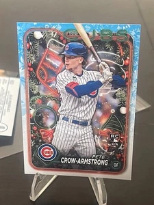 2024 Topps Holiday Pete Crow Armstrong Rookie Card RC - Picture 1 of 2