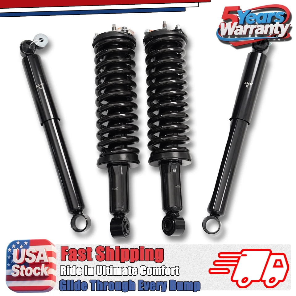 For Toyota Tacoma 1998 1999 2000 2001 2002 2003 2004 Front Struts & Rear Shocks - Image 1 of 4