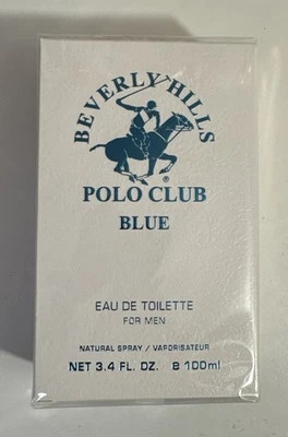 Beverly Hills Polo Club Azul Eau de Toilette Spray Hombres 3.4oz / 100 ml NUEVO SELLADO Foto 1 de 3