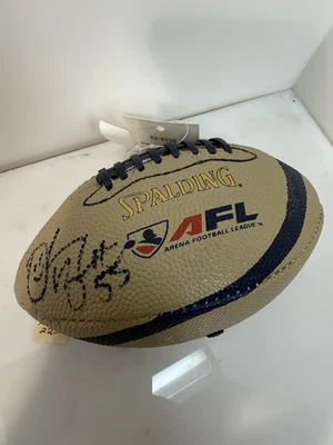 derrick brooks autographed signed Mini AFL Storm Football - Изображение 1 из 4