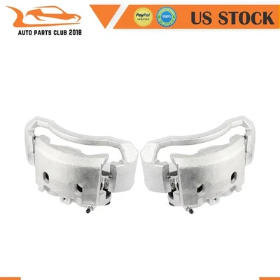 Brake Calipers w/ Bracket Kit Pair For 06-08 Dodge Ram 1500 2500 3500 Front Foto 1 de 4