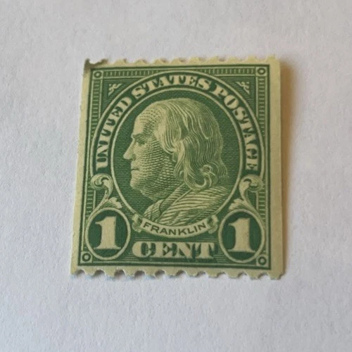 Ben Franklin Rare Vintage Mint One Cent Green Scott #604 Stamp! - Image 1 of 2