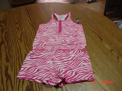 Mameluco rosa para niñas de Faded Glory talla mediana 7/8 Foto 1 de 2