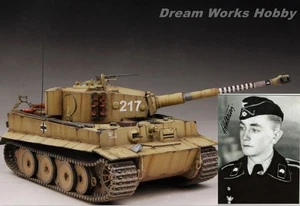 Ganador del Premio Construido 1/35 Legendary ACE Otto Carius Tiger 217 + 2PE + Metal + Zimmit - Imagen 1 de 17