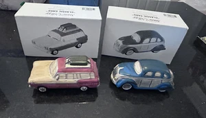 Department 56 Snow Village Oldtimer - handbemalte Keramik - 2 Stück - 54577 - Bild 1 von 11