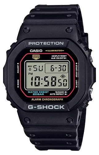 Orologio Casio - DW-5600RL-1ER DW-5600RL-1ER G-Shock Uomo Resina bio NERO
