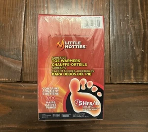 NEW Little Hotties Adhesive Toe Warmers 30 Pairs Box SEALED ex 7/27 - Picture 1 of 4
