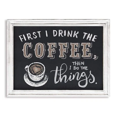 Rustic Magnetic Chalkboard Signs 16 x 20 inch Wood Framed Wall Hanging Displa... - Image 1 of 4