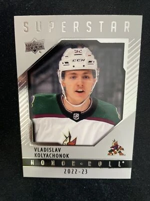 22-23 UD Series 2 Hockey Rookie Superstar Honor Roll HR88 Vladislav Kolyachonok - Image 1 of 2
