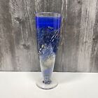 Kosta Boda Artist Collection Satellite Vase Bertil Vallien 11.5" Blue Art Glass