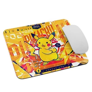 Pikachu Pokémon ピカチュウ - Tappetino Mouse NUOVO 9,5" x 7,75" Antiscivolo Gaming Laptop - Foto 1 di 4