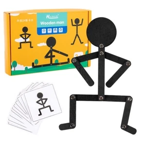 Training Assemble Montessori Puzzle Toy Sport Man Early Learning Toy Children - Picture 1 of 14