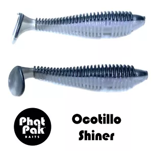 Señuelo de pesca para lubina de plástico suave estilo Keitech cebo de baño cola de remo estilo 2,8" 30 acanaladas - Imagen 1 de 34
