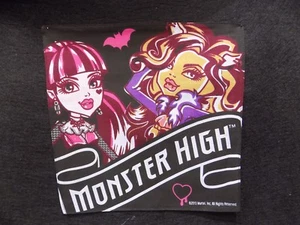 TASCHENTÜCHER " MONSTER HIGH " MÄDCHEN 28 x 28 CM 100% BAUMWOLLE - Bild 1 von 1