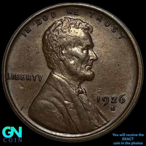 1926 S Lincoln Cent Wheat Penny    #E8247 Cover