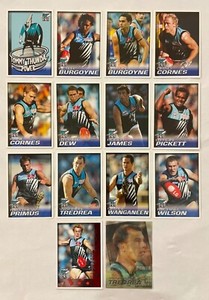2005 HERALD SUN AFL CARDS – PORT ADELAIDE POWER COMPLETE TEAM SET + RARE INSERTS