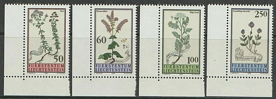 Полные луговые растения EDSROOM-7238 Лихтенштейн 1009-12 как новые без наклеек и следов 1993 г. - Изображение 1 из 1