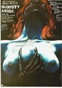 Original vintage poster ANGEL OF FIRE POLISH MOVIE 1985 - Picture 1 of 1