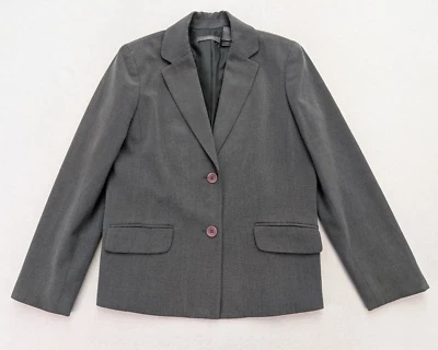 Blazer Traje Chaqueta Liz Claiborne Para Mujer Talla 10 Gris Negocios Carrera Foto 1 de 4