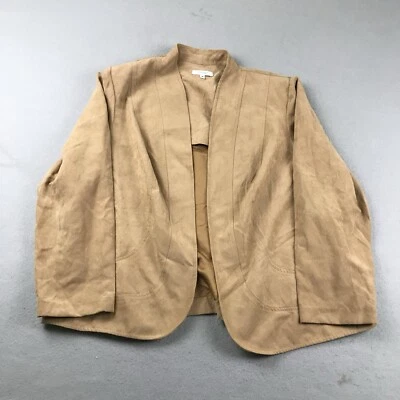 Dressbarn куртка женщин 18 коричневый открытый длинные рукава блейзер - Изображение 1 из 4