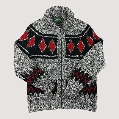 Кардиган American Eagle свитер мужской M ацтекский юго-западный шаль воротник карманы - Изображение 1 из 4