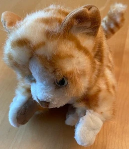 FOLKMANIS PUPPE PLÜSCH ORANGE TABBY KÄTZCHEN GESCHICHTENERZÄHLEN VORGEBEN - Bild 1 von 5