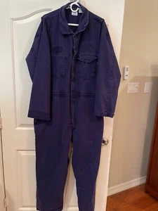 INDURA WORKRITE FR MIDWEIGHT Coverall Navy Blue Size 52S EUC - Picture 1 of 6