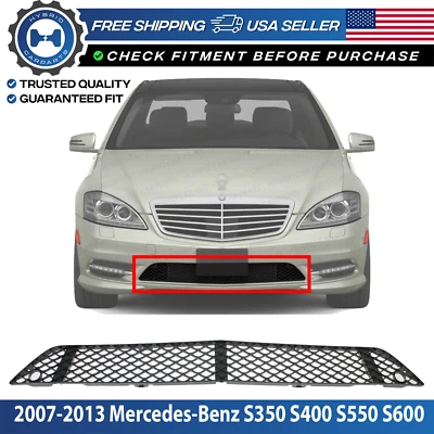 Nuevas rejillas de barra frontal de parachoques para Mercedes-Benz S350 S400 S550 S600 Merced Foto 1 de 4