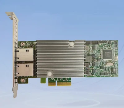 Original Supermicro AOC-STGS-i2T  X550-T2 10 Gigabit dual electrical NIC PCIE X4 - Image 1 of 4