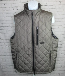 Marker Ski Vest Gray Puffer Thinsulate Men's Size Large Insulated Quilted EUC - Picture 1 of 6