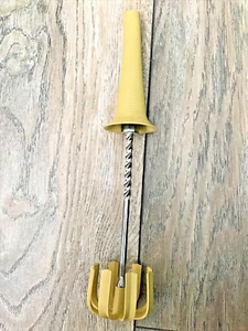 Handmixer Druckfeder Griff Kunststoff Schneebesen Küchenhelfer Utensil Vintage - Bild 1 von 3