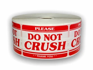 2x3-inch Please Do Not Crush Thank You Labels Adhesive Fragile Stickers 500 PCS - Picture 1 of 3