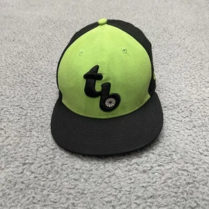Tampa Bay Rays Hat Cap Mens Fitted 7 TB Black New Era 10th Anniversary Green - Picture 1 of 10