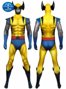 Anime X-Men '97 Wolverine Cosplay Costume Men Jumpsuit Bodysuit Suit Cos Set - Picture 1 of 19