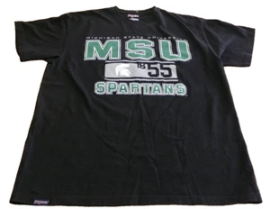 MSU Michigan State University T-Shirt Spartans Large schwarz 100 % Baumwolle - Bild 1 von 5