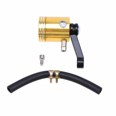 Embrague de freno dorado cilindro maestro depósito de líquido de aceite tanque taza de aceite motocicleta Foto 1 de 4