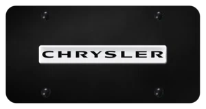 Chrysler Nameplate 3D Bar Logo Stainless Steel License Plate Official Licensed - Imagen 1 de 6