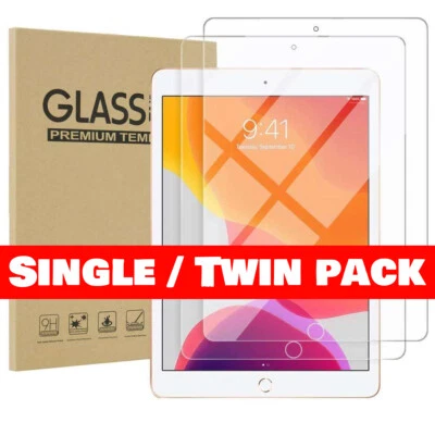 [2 Pack] Tempered Glass Screen Protector For iPad 9.7" 5th/6th Air 1st/2nd Gen - Image 1 of 4